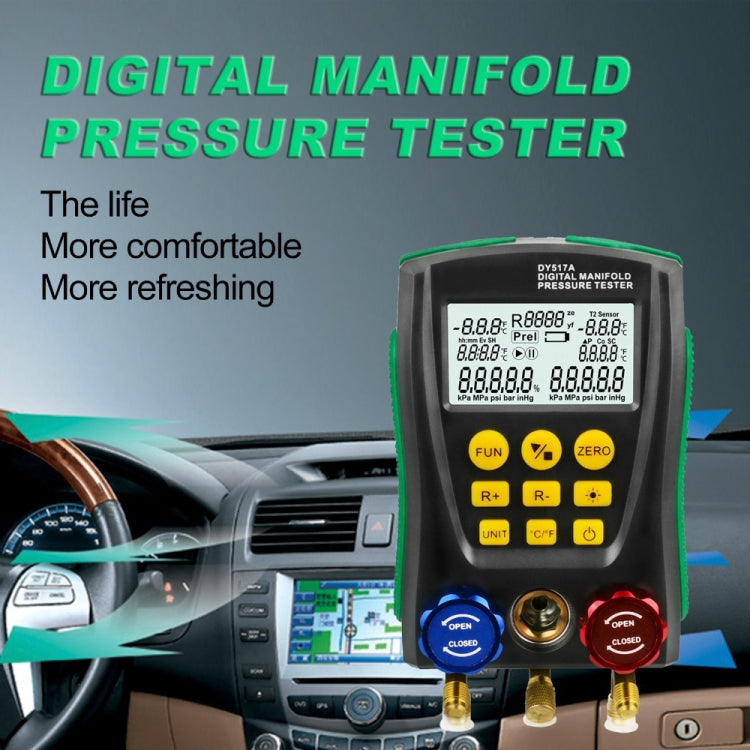 DUOYI DY517A Car Air Conditioning Diagnostic Instrument Temperature Monitor Fluoride Meter, DY517A DUOYI DY517A Car Air Conditioning Diagnostic Instrument Temperature Monitor Fluoride Meter, DY517A